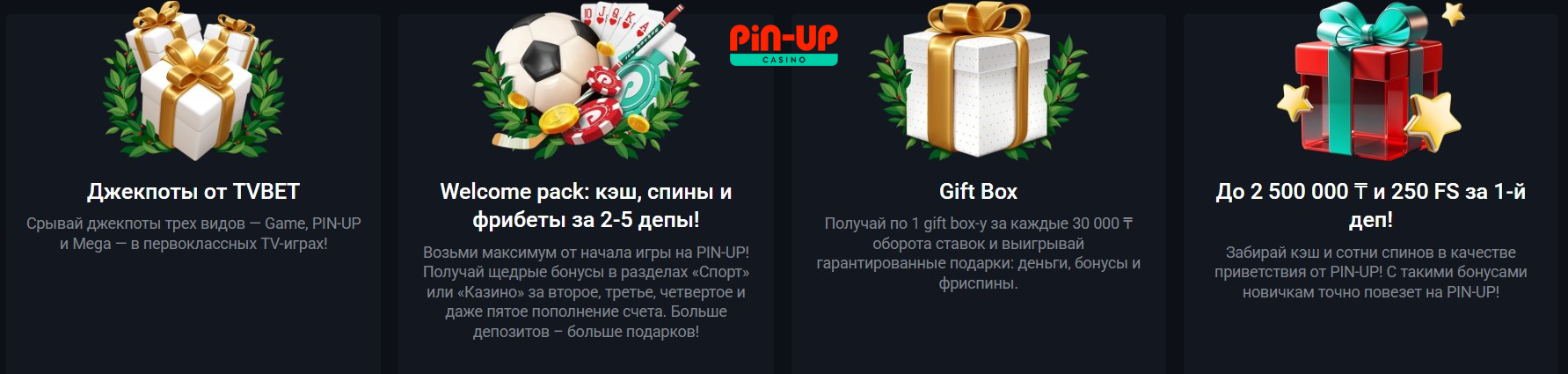 бонусы pin up